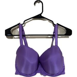 Victoria’s Secret Bra - Dream Angels Lined Demi 34DDD - dark purple